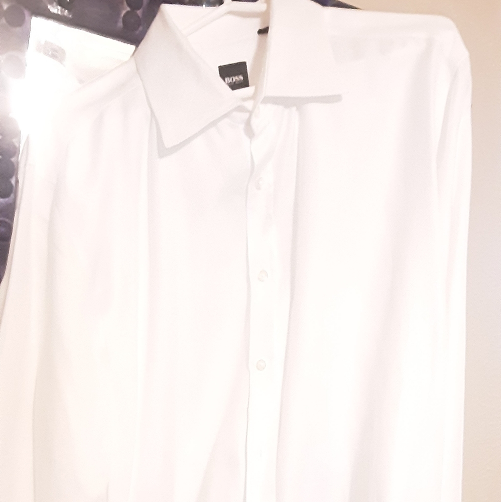 Boss White Button Down XXL